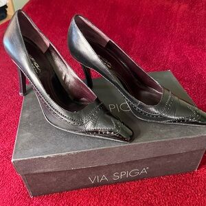 Via Spiga Black Women's Heels Size 8